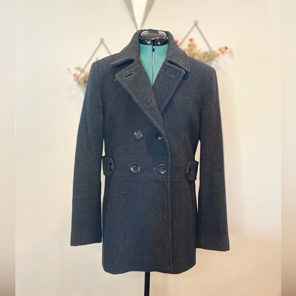 Calvin Klein Dark Gray Pea Coat